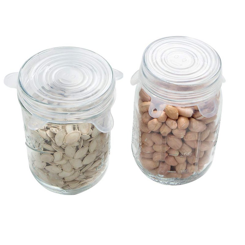 Webake Silicone Stretch Lids 10 Pack for Regular and Wide Mouth Mason Jar, Reusable Silicone Stretch Lids(Stretched to 3.5 inch), Sealed Durable Food Storage Covers Suit for Jar, Cans, Pot - Image 5