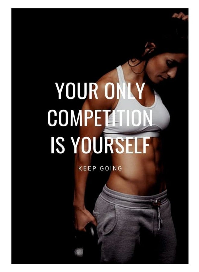 Akki World Women Gym Motivational Wall Poster Bedroom, Kids Room, Living Room, Dining Room, Café, Office (Size - 30 Cm X 45 Cm) - Image 1