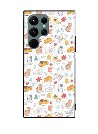 Protective Case Cover For Samsung Galaxy S22 Ultra 5G Chilling Cat Pattern Design Multicolour - pzsku/ZAB3824673C4AD039ADD0Z/45/_/1674984091/948854dd-c834-44d4-bfc8-06a9d59b42e7