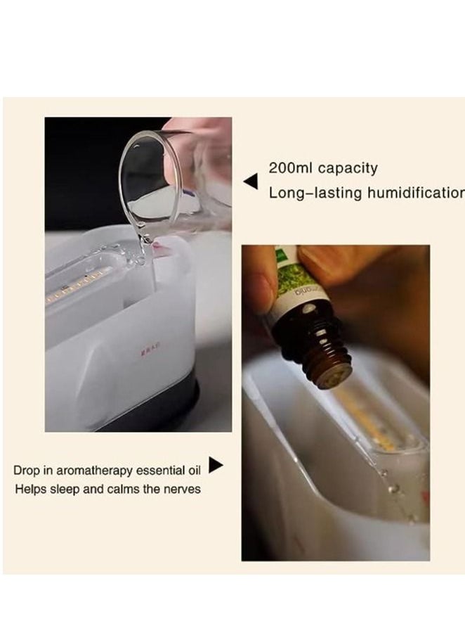 Bluetooth Music Flame Aromatherapy 300ml Humidifier Diffuser Heavy Fog Home Remote Control Led Light Atomizer