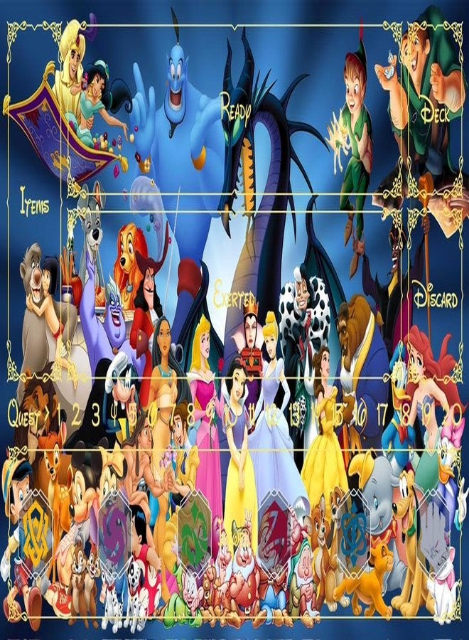 MTG Decks & More Premium Collection Playmat Compatible with Disney Lorcana TCG - Disney Characters!