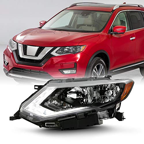 AKKON - For 2017-2019 Nissan Rogue OE Halogen Headlights Housing with LED DRL - Left Driver Side - Image 1