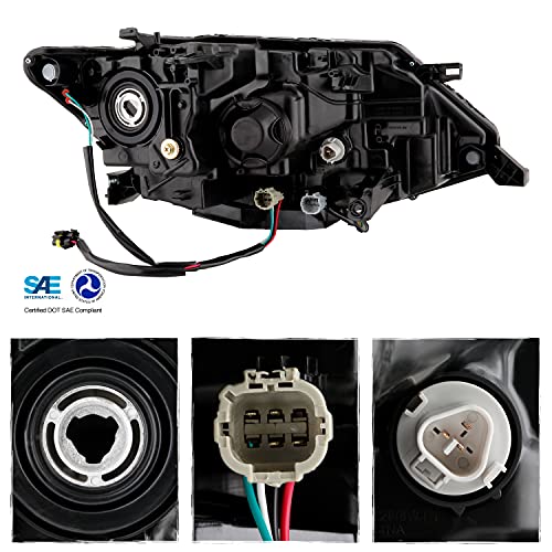 AKKON - For 2017-2019 Nissan Rogue OE Halogen Headlights Housing with LED DRL - Left Driver Side - Image 2