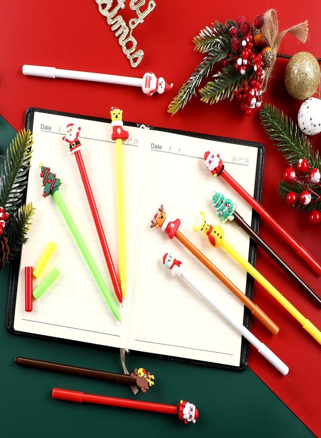 SANNIX 50 Pcs Christmas Pens for Kids, Cartoon Gel Ink with Black Ink for Students Teacher School Supplies Cute Holiday Pens Christmas Party Favors (20 Styles) - Image 5