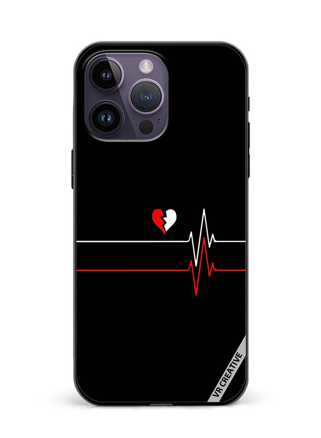 VR CREATIVE Protective Case Cover For Apple iPhone 16 Pro Max Heartbeat Design Multicolour