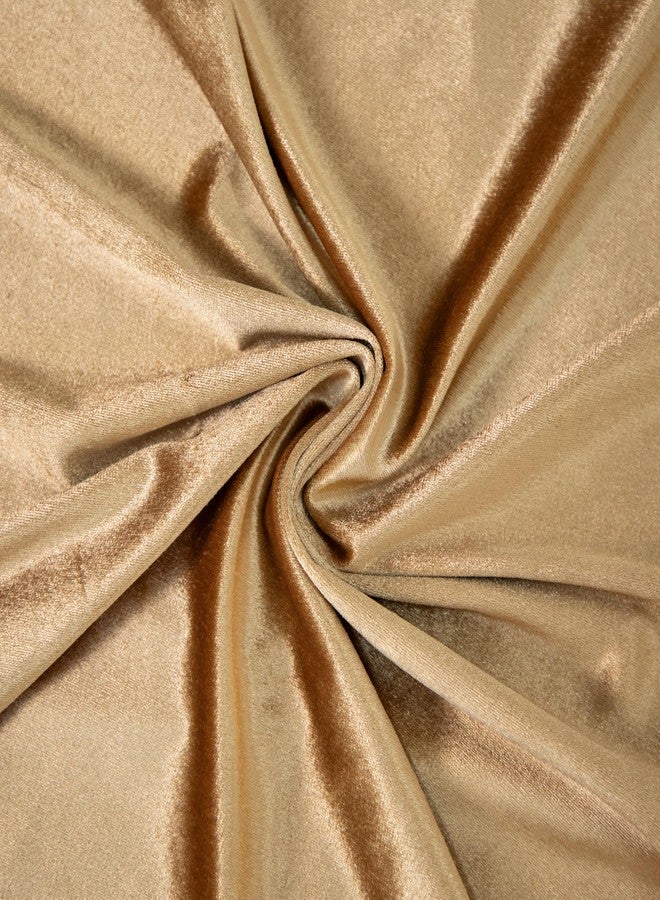 Counfeisly 2 Pack Gold Velvet Pillow Covers, 24x24 Inches Decorative Cushion Covers for Couch Sofa Bed, Super Soft and Cozy Luxury, Zippered Design - Image 2
