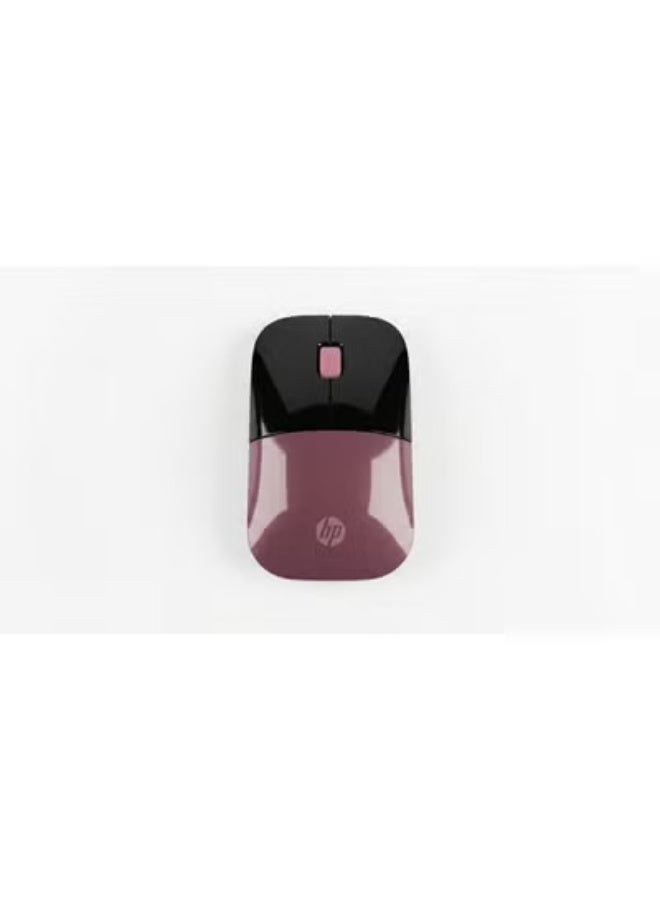 HP Z3700 Wireless Mouse - Plum / Berry Mauve, Ultra-Slim Design with 2.4GHz USB Receiver, 1200 DPI Optical Tracking, Up to 16 Months Battery Life PMauve - Image 3