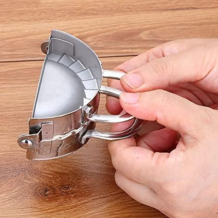 Mo-deza Modeza Stainless Steel Momos Maker Cutter Big Size Dumpling Maker Dough Press Mould Wrapper Dough Cutter for Kitchen Making Tools Pack of 1  - Image 2