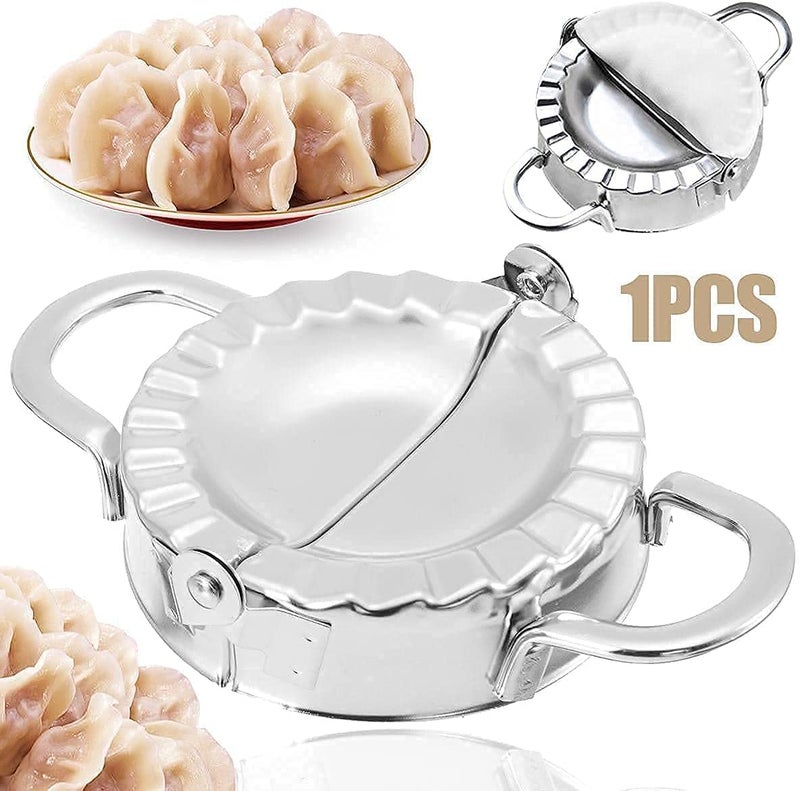 Mo-deza Modeza Stainless Steel Momos Maker Cutter Big Size Dumpling Maker Dough Press Mould Wrapper Dough Cutter for Kitchen Making Tools Pack of 1  - Image 4