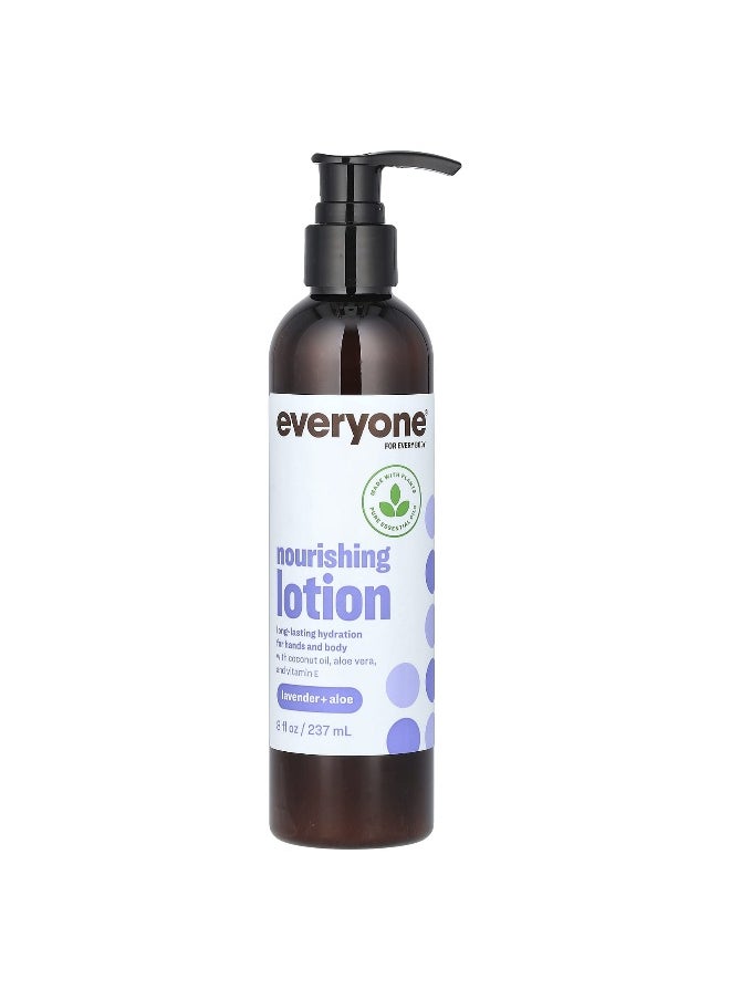 Everyone Everyone, Nourishing Lotion, Lavender + Aloe, 8 fl oz (237 ml)  - Image 1
