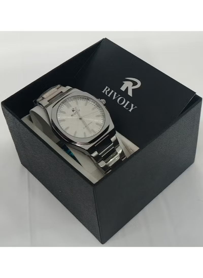 ريفولي ساعة ريفولي الرجالية، أناقة وجودة عالية، إصدار جديد، ستانلس ستيل