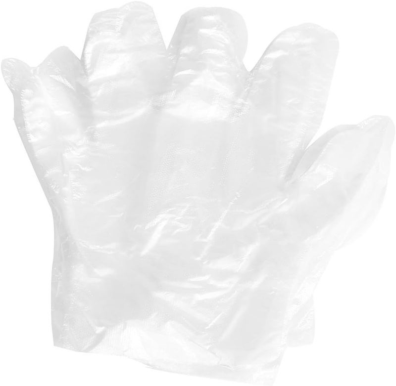 Plastic Food Service Hand Protective Disposable Gloves 50 Pair Clear