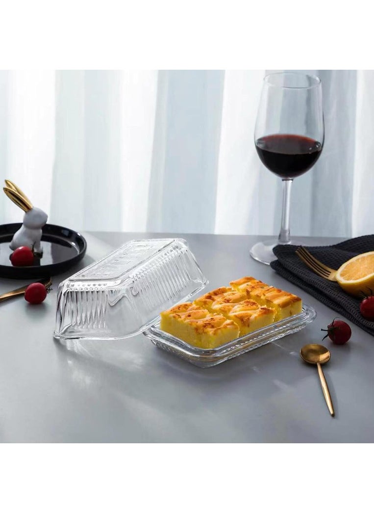 Paşabahçe Butter Bowl Breakfast Glass Storage Container Set of 3 97711  - Image 1