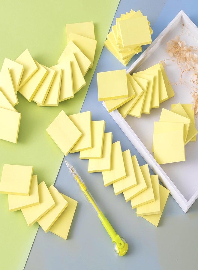 Kozerite (50 Pads) Sticky Notes 1.5x2, Sticky Pads, Recyclable, Self-Stick Pads, Easy to Post for Home, Office, Notebook (yeelow) - Image 5