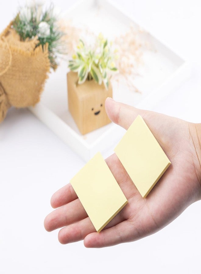 Kozerite (50 Pads) Sticky Notes 1.5x2, Sticky Pads, Recyclable, Self-Stick Pads, Easy to Post for Home, Office, Notebook (yeelow) - Image 3