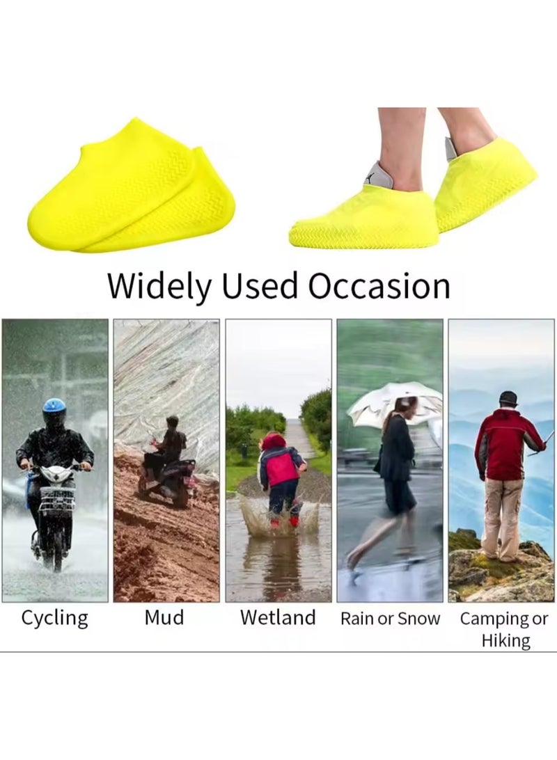 Rainproof Shoe Cover, Pair of Waterproof Rubber Covers, Unisex Shoe Covers, Pair of Shoe Protection Covers, Rain-Resistant Rubber Cover, Waterproof Cover, Rain-Resistant Shoe Covers, Shoe Rain Cover, Shoe Cover Against Rain, Shoe Cover Against Rainwater, Shoe Rain Cover, Boot Protection Cover, Latex Protection Cover from Wet Ground, Waterproof Shoe Cover, Boot Covers for Walking on Wet Rainy Ground, Shoe Covers in Rain and Outdoor, Snow | Size  M - Pink Color. - Image 5