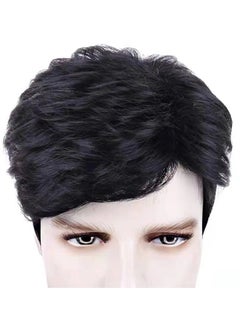 EBMINI New Fashionable Men's Wig Slanted Bangs Short Hair  - Image 2