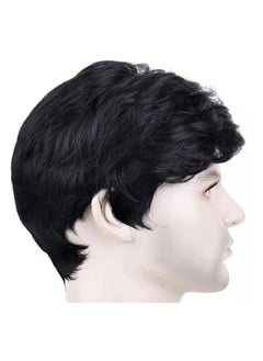 EBMINI New Fashionable Men's Wig Slanted Bangs Short Hair  - Image 3