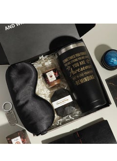 ARNOTEC Gift Basket for Men - Birthday Gift Box, Get Well Soon Gift Set Contains 12 Inspirational Gifts, Relaxing Spa Treatment Package for Men, Bestie Friendship,  Friend Gift  - Image 3