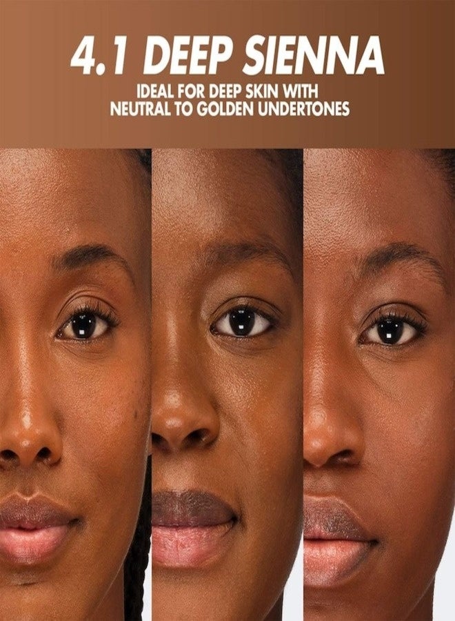 ميك اب فور ايفر بودرة تثبيت البشرة HD من ميك أب فور إيفر للتحكم في لمعان البشرة وإخفاء عيوبها، 0.63 أونصة - لون 4.1 بني غامق - للبشرة الداكنة ذات درجات لونية محايدة إلى ذهبية - Image 3