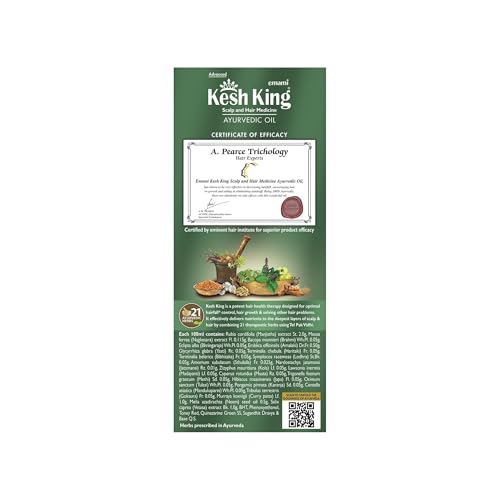 Kesh King Ayurvedic Hair Oil | Herbal Oil with Bhringraj & Amla | Enhance Hair Growth | Reduce Hairfall | Nourishes Scalp | Provides Long & Thick Hair | 10.14 Fl Oz/300ml - Image 2