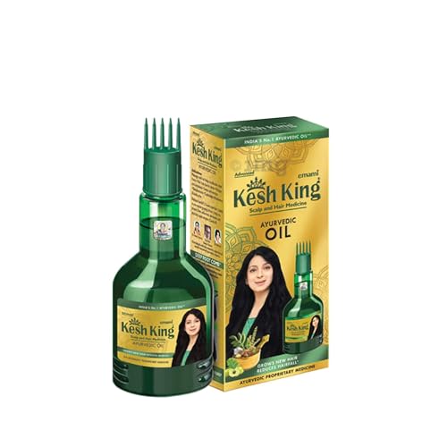 Kesh King Ayurvedic Hair Oil | Herbal Oil with Bhringraj & Amla | Enhance Hair Growth | Reduce Hairfall | Nourishes Scalp | Provides Long & Thick Hair | 10.14 Fl Oz/300ml - Image 1