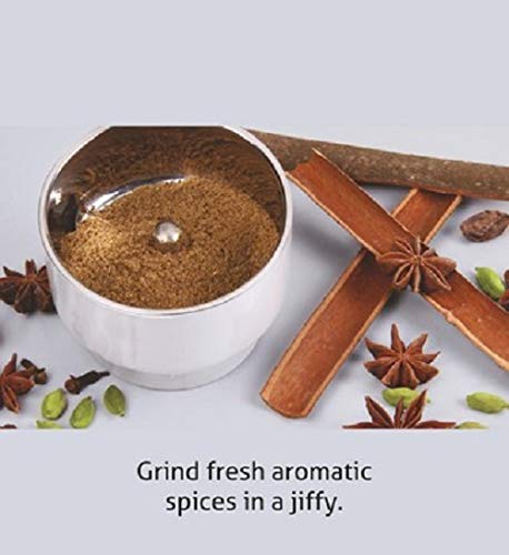 Glen Electric Mini Grinder 350 Watt | 1 Jar | ABS Body | ISI Certified| 2 Year Warranty White (SA 4045 NG) - Image 2