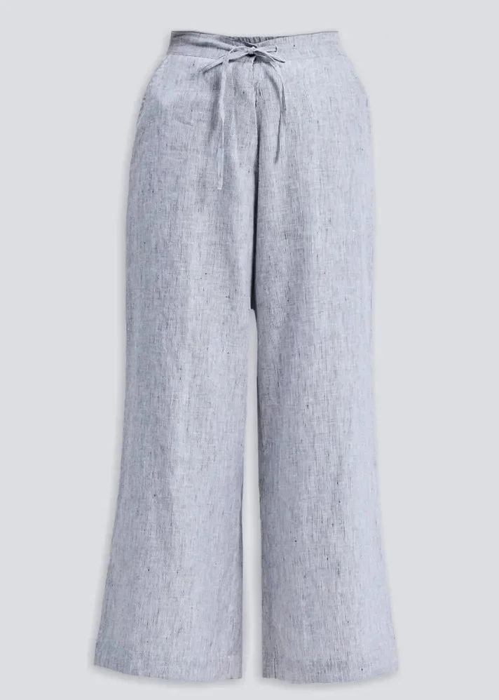 Noor Wide Leg Linen Pants