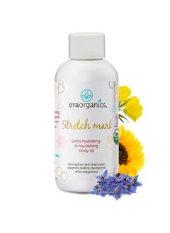 Era Organics Era Organics Organic Stretch Mark Oil for Pregnancy - Extra Moisturizing Belly Oil for Pregnancy - Pregnancy Oil to Prevent Stretch Marks - Pregnancy Must Haves 