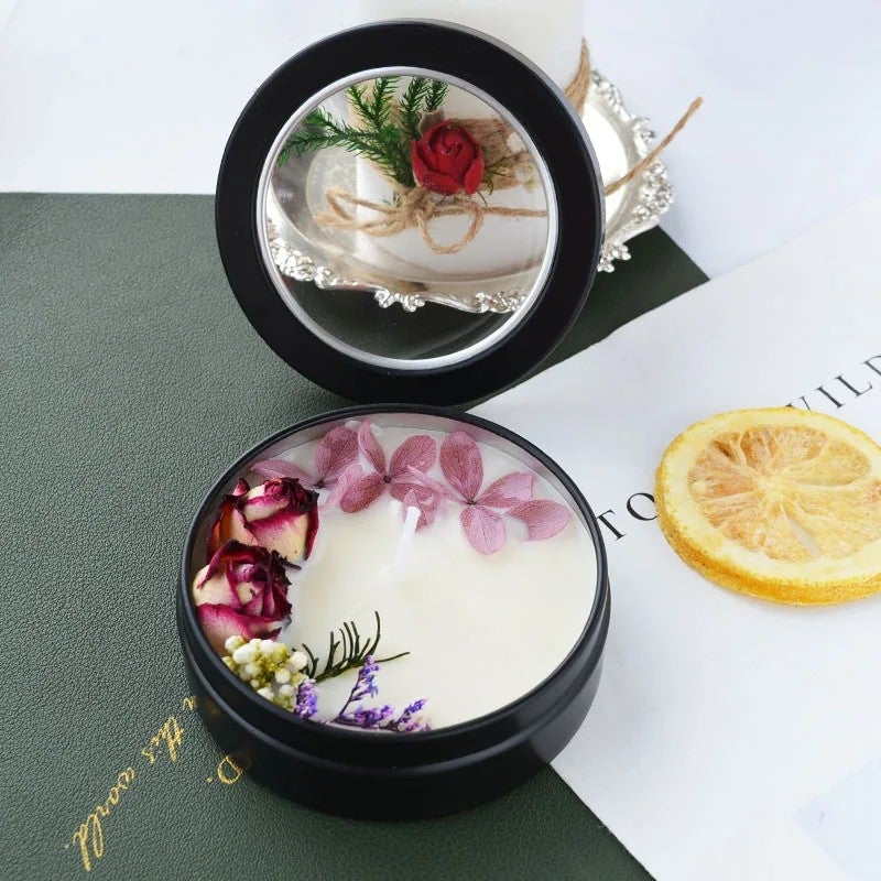 Y&D Luxury Scented Candles Gift Box: Artificial Flower, Essential Oil Aromatherapy, Valentine's Day Gift & Home Decor - Image 4