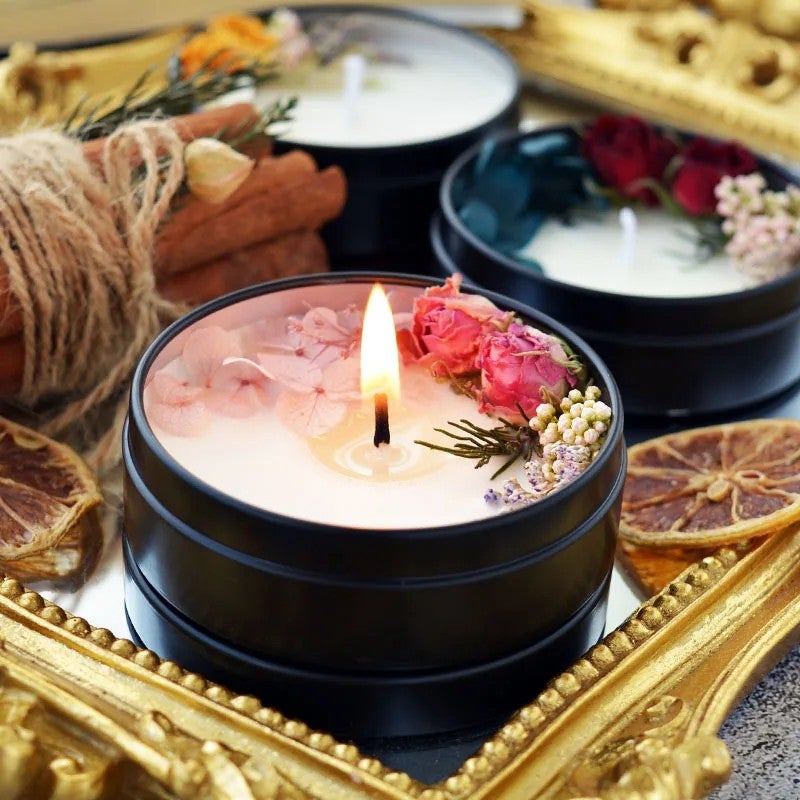 Y&D Luxury Scented Candles Gift Box: Artificial Flower, Essential Oil Aromatherapy, Valentine's Day Gift & Home Decor - Image 2