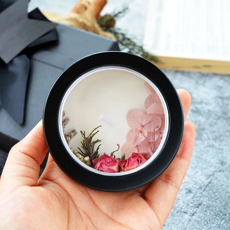 Y&D Luxury Scented Candles Gift Box: Artificial Flower, Essential Oil Aromatherapy, Valentine's Day Gift & Home Decor - Image 3