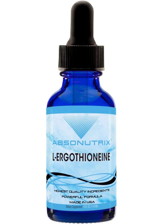 Absonutrix - Lergothioneine Liquid Supplement 590 Mg 200 Servings Boosts Healthy Vision Quality Potent Ingredients Helps Circulation Third Party Tested Made In The Usa Nongmo Crueltyfree - Image 1