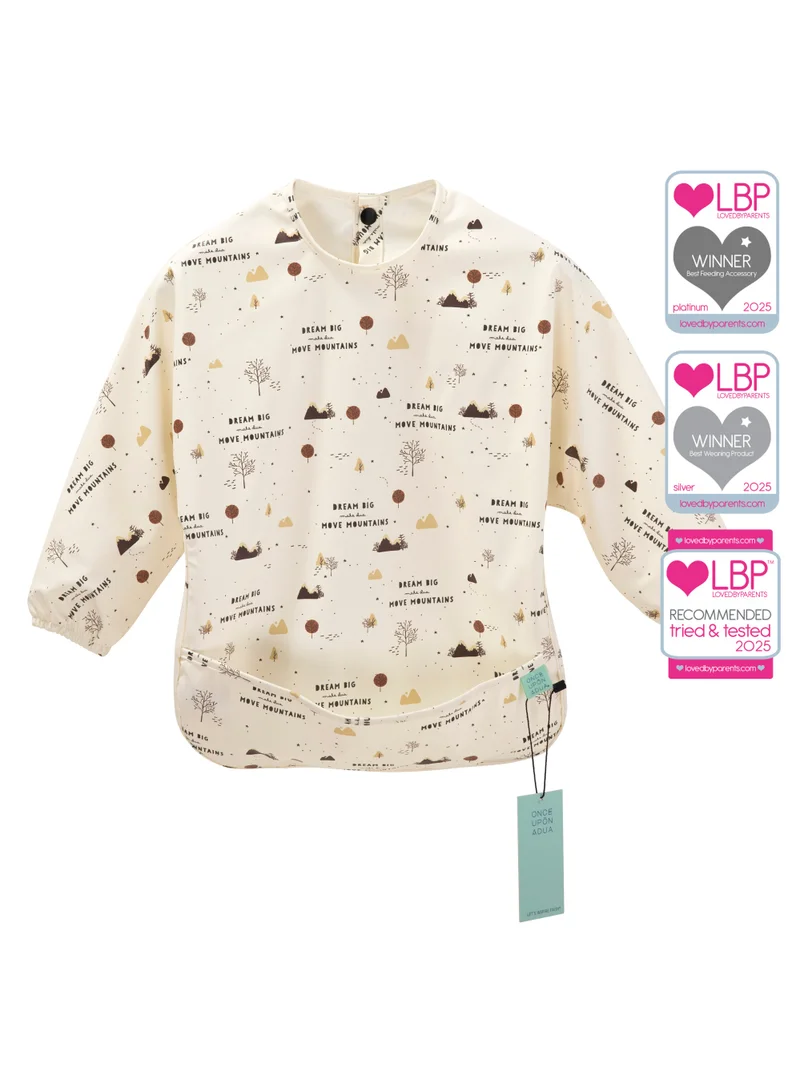 ONCE UPON A DUA Long Sleeved Pocket Bib with Carry Pouch