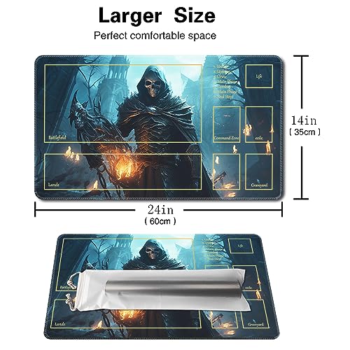 TCGMAT MTG Playmat NonSlip Backing Printing Ideal for Card Game Enthusiasts TCG Playmat Demon SkeletonDeck - Image 5