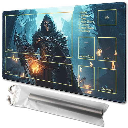 TCGMAT MTG Playmat NonSlip Backing Printing Ideal for Card Game Enthusiasts TCG Playmat Demon SkeletonDeck - Image 1