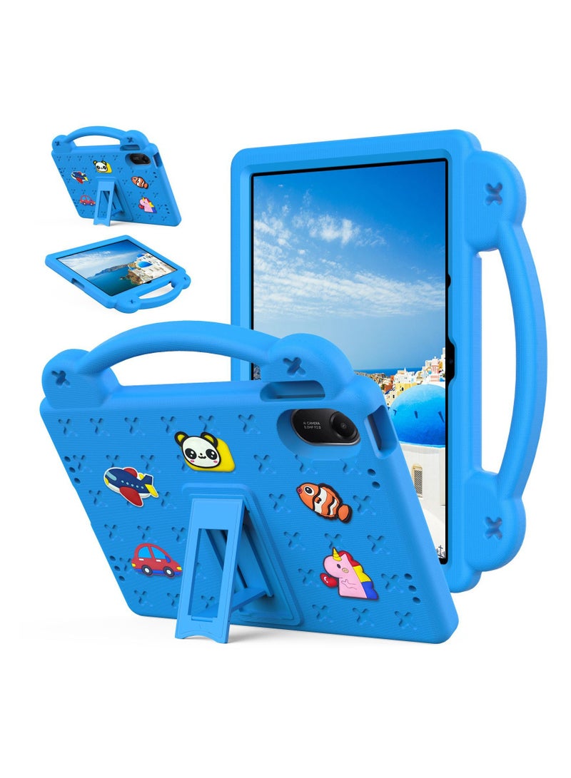 general Kids Case Compatible with Redmi pad2 (2025), Heavy Duty EVA Foam Shockproof Protective Case Kids Anti Tablet Case with Stand