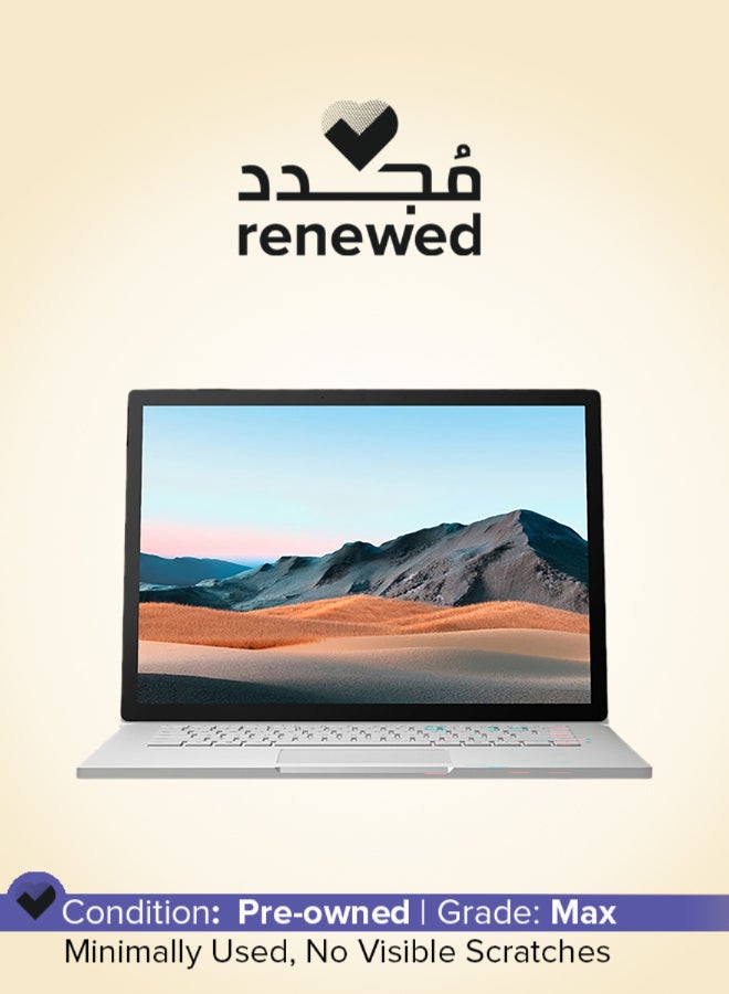 Microsoft Renewed - Surface Book 3 15" Touch-Screen PixelSense - 2-in-1 Laptop - Intel Core i7-10TH Gen - 16GB Memory - 1TB SSD - 6GB GRAPHICS GTX 1660 TI MAX Q - Platinum KEYBOARD ENG ARABIC English/Arabic Silver - Image 1
