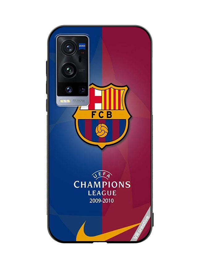 VR CREATIVE غطاء حماية لهاتف Vivo X60 Pro Plus بتصميم Fcb متعدد الألوان - Image 1