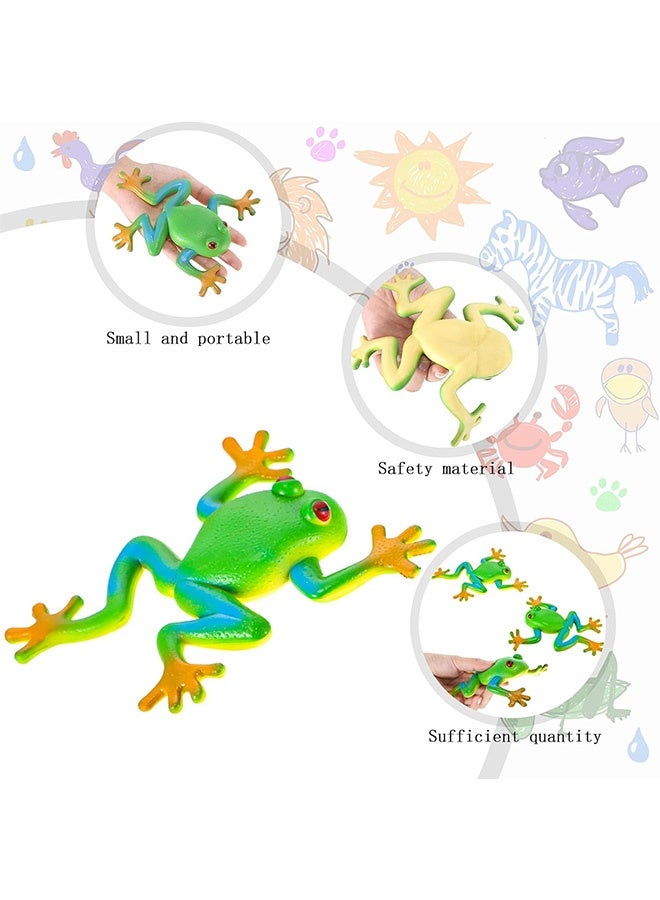 Frog Toys Realistic Frog Figurines Simulation Frog Animal Model Soft Stretchy Spoof Vent Stress Toy for Relief Stress - Image 5