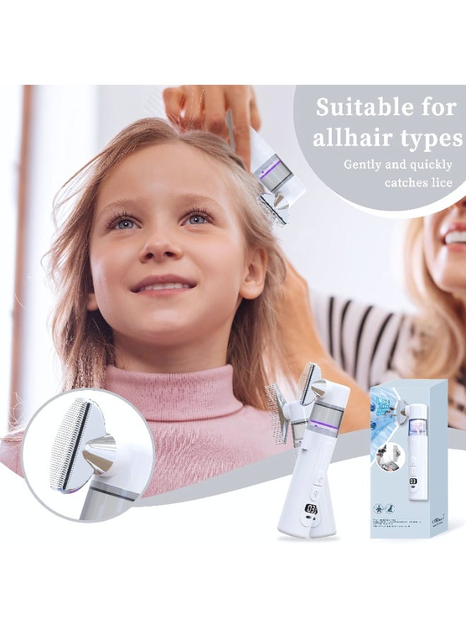 Electric Anti-Lice Comb, Wireless Rechargeable Lice Comb, Electric Lice Vacuum Comb for Adults and Children, Portable Lice Comb for Home Travel Shower Spa Grooming - Image 4
