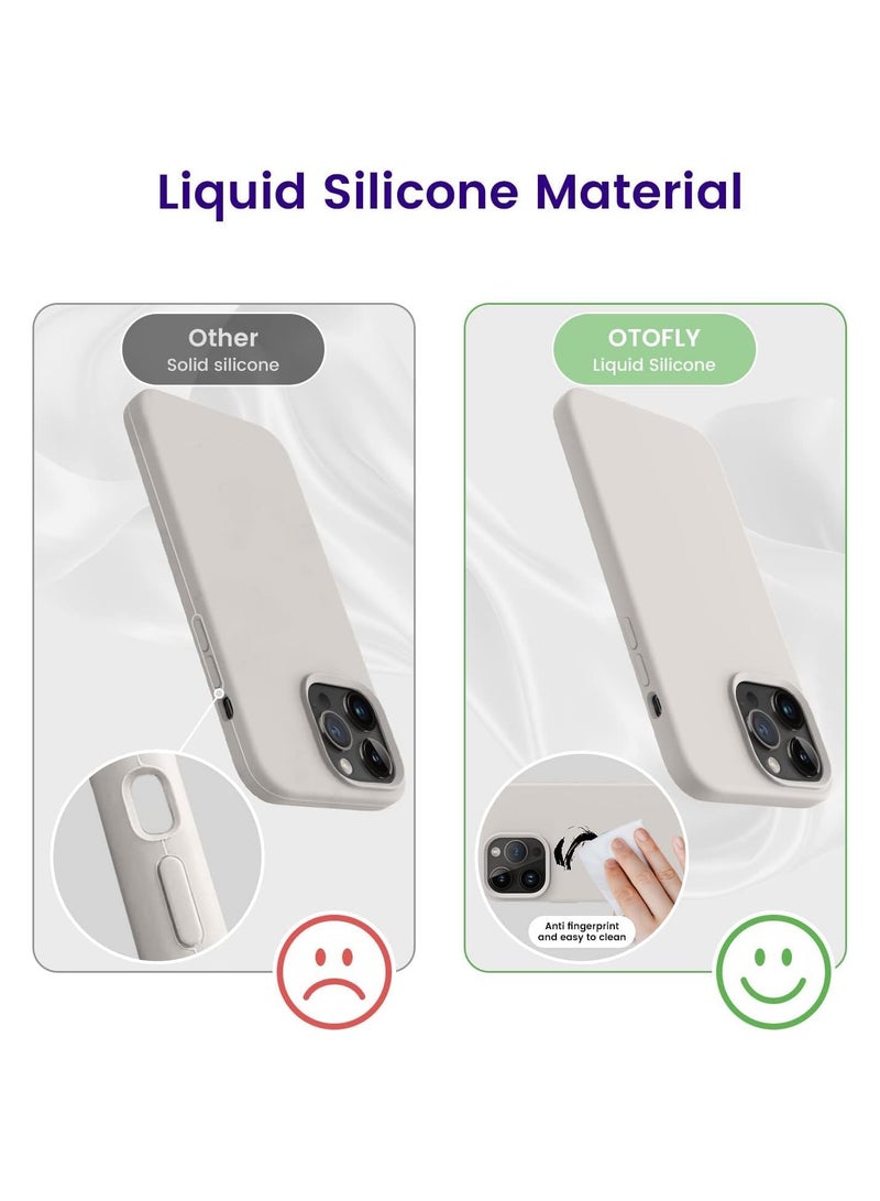Designed for iPhone 14 Pro Max Case,Silicone Shockproof Slim Thin Phone Case for iPhone 14 Pro Max, 6.7 inch (Stone) - Image 4