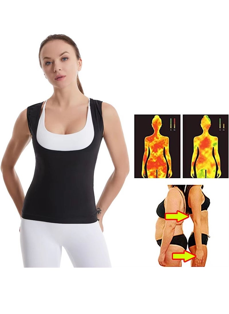 Spall - Women Sauna Tank Top for Weight Loss Waist Trainer Body Shaper Sweat Top Slimming Workout Sauna Vest - Image 1