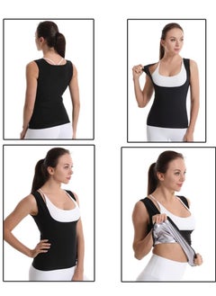 Spall Women Sauna Tank Top for Weight Loss Waist Trainer Body Shaper Sweat Top Slimming Workout Sauna Vest  - Image 4