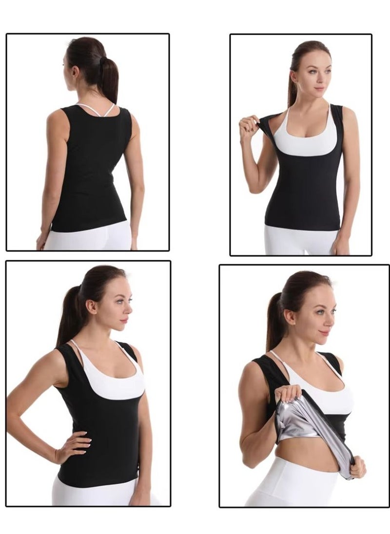 Spall - Women Sauna Tank Top for Weight Loss Waist Trainer Body Shaper Sweat Top Slimming Workout Sauna Vest - Image 1