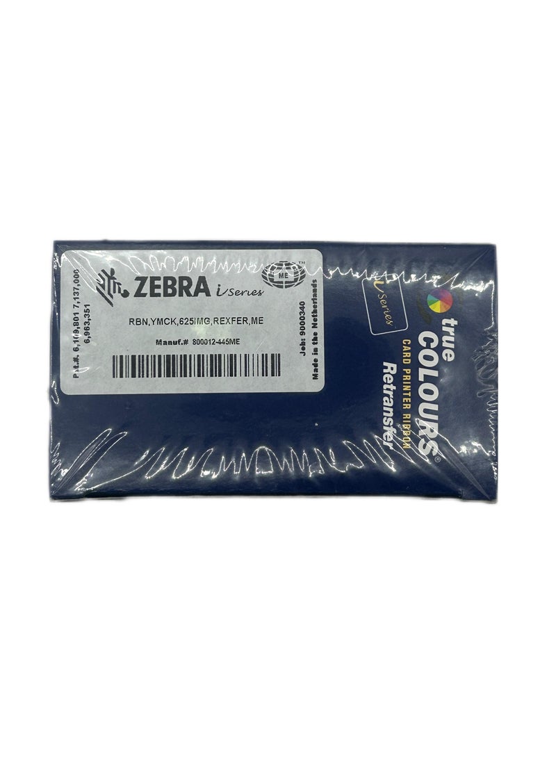 ZEBRA Zebra ZXP8 800012-445 Color Ribbon, 625 Cards Print  - Image 2