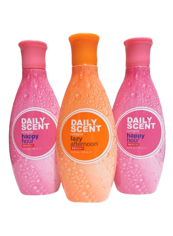 Bench مجموعة عطر كولونيا يومية من 3 قطع