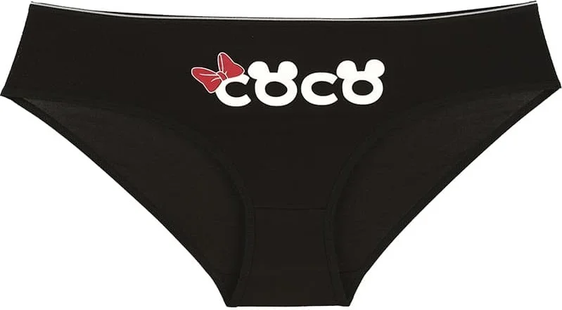 دونيلا 10 Pcs. Colorful Coco Printed Women's High Waist Panties - 31711103LF