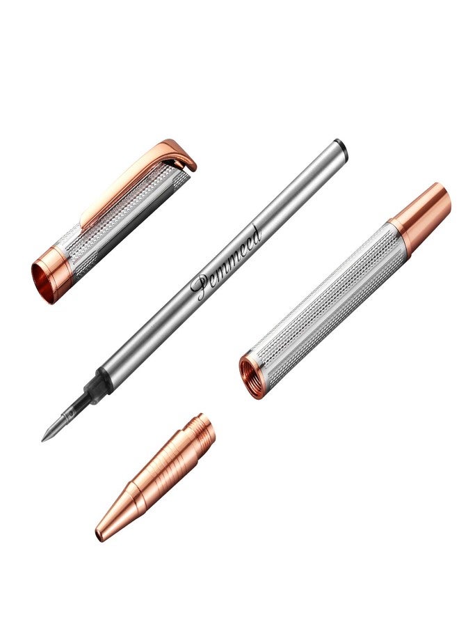 Penneed Rollerball Pen with Gift Set, Gel Pen for Men, Women, Business, Party&Wedding Black Ink 0.7mm G5 (Gold-Sliver) - Image 2