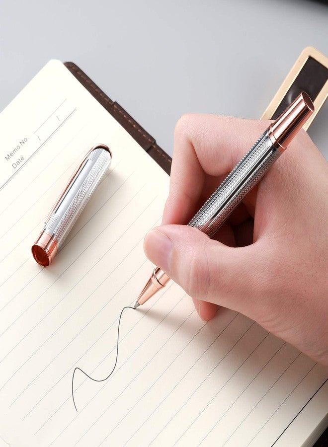 Penneed Rollerball Pen with Gift Set, Gel Pen for Men, Women, Business, Party&Wedding Black Ink 0.7mm G5 (Gold-Sliver) - Image 4
